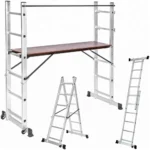 3 in 1 Combination Ladder Scaffold Aluminium Multi Purpose Ladder Platform